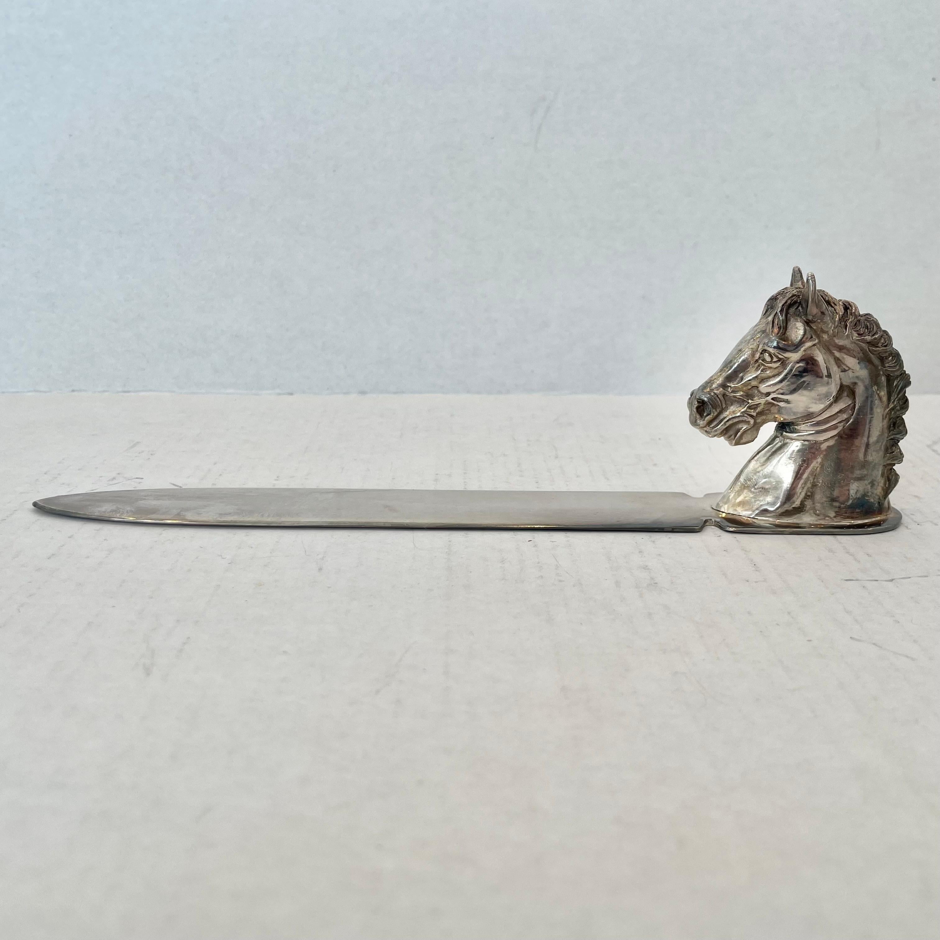 Reed & Barton Equestrian Letter Opener, 1940s USA For Sale 1