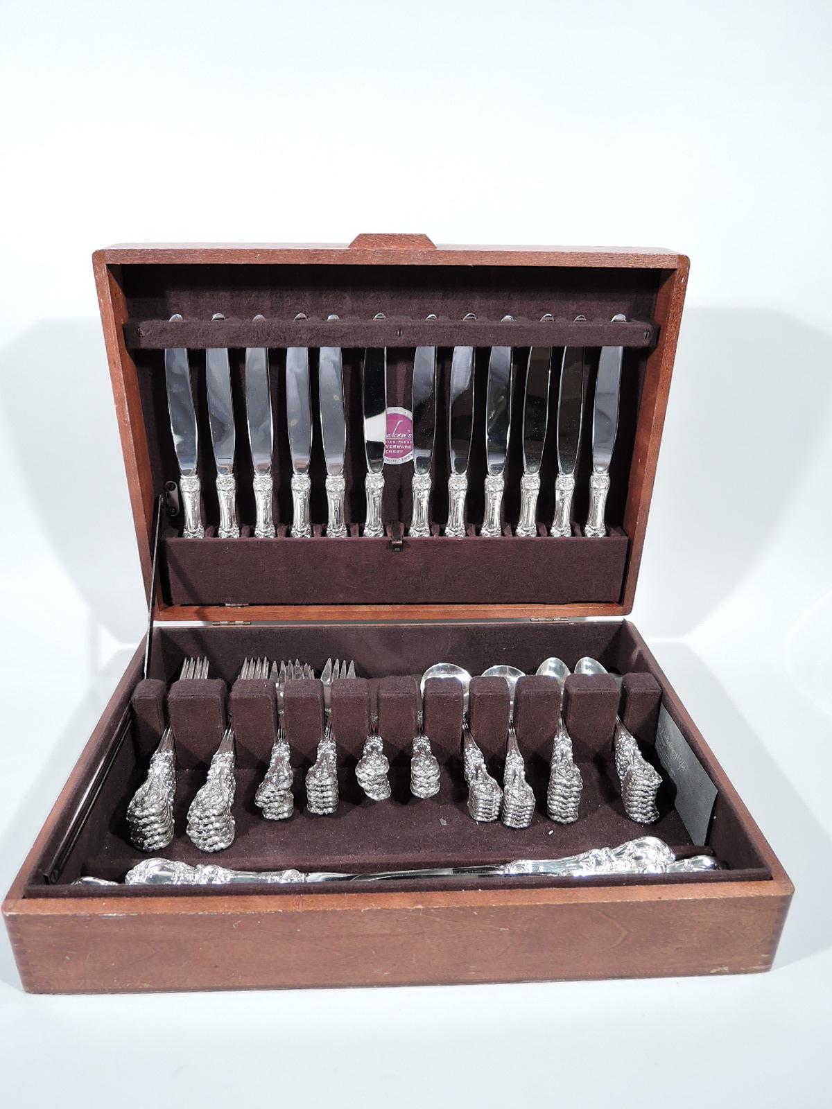 Renaissance Revival Reed & Barton Francis I Sterling Silver Set for 12 with 88 Pieces