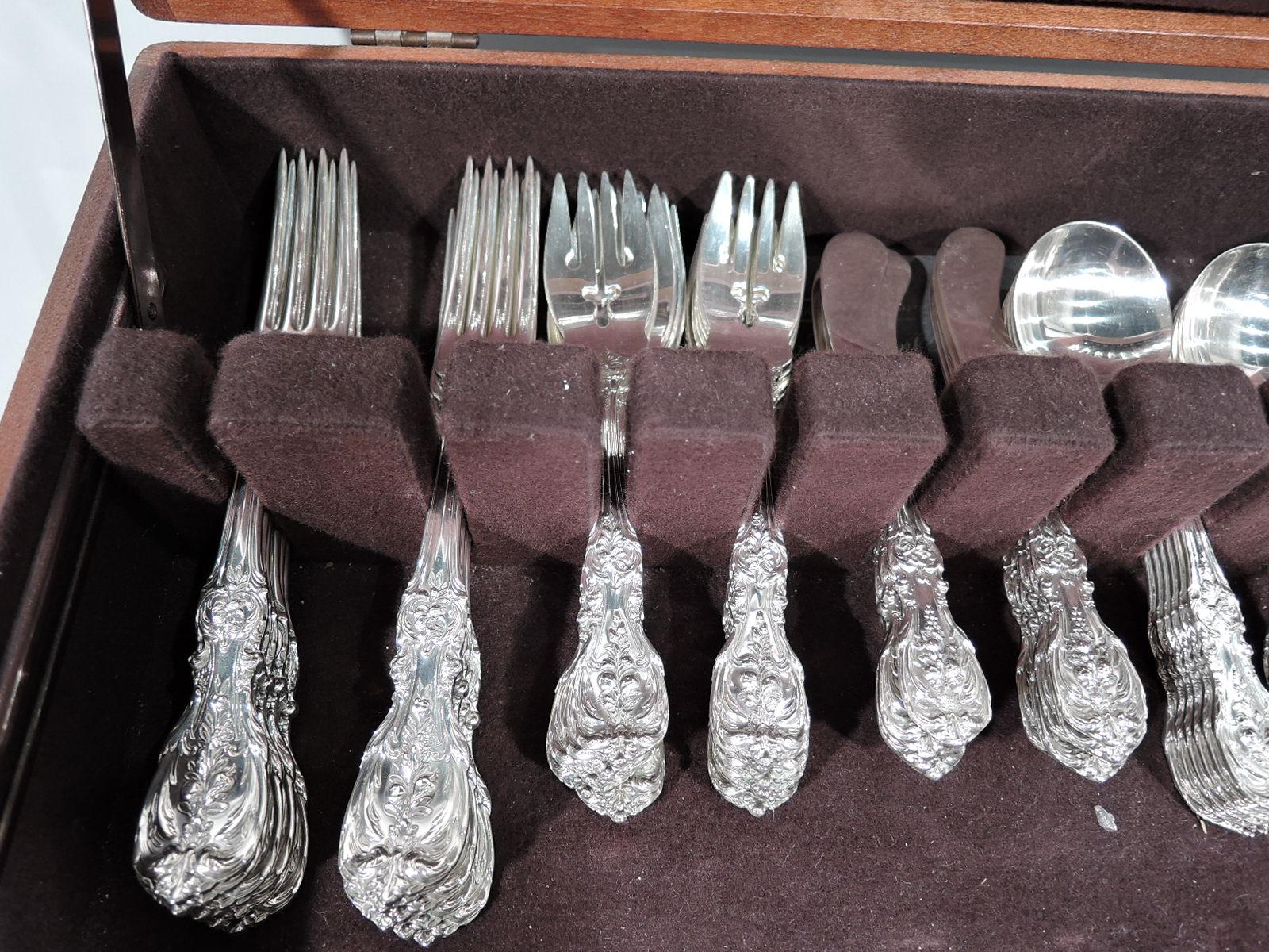 American Reed & Barton Francis I Sterling Silver Set for 12 with 88 Pieces