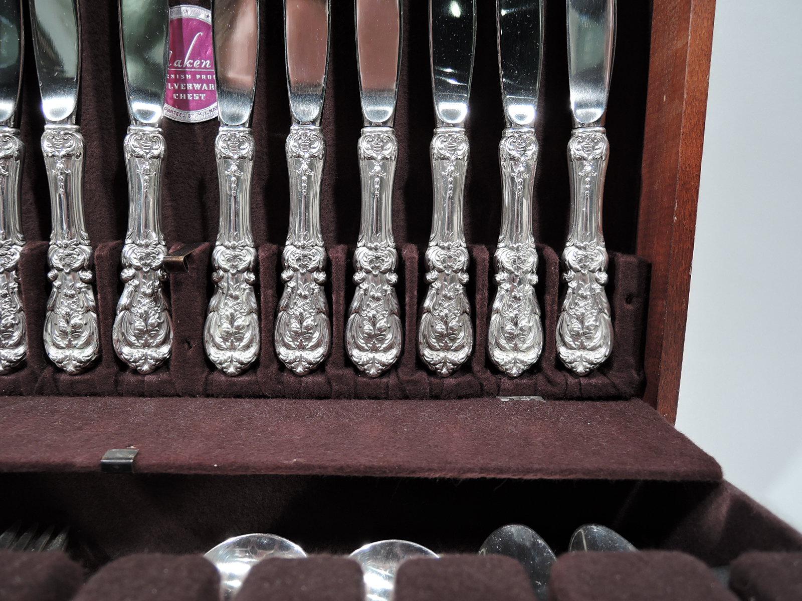 20th Century Reed & Barton Francis I Sterling Silver Set for 12 with 88 Pieces