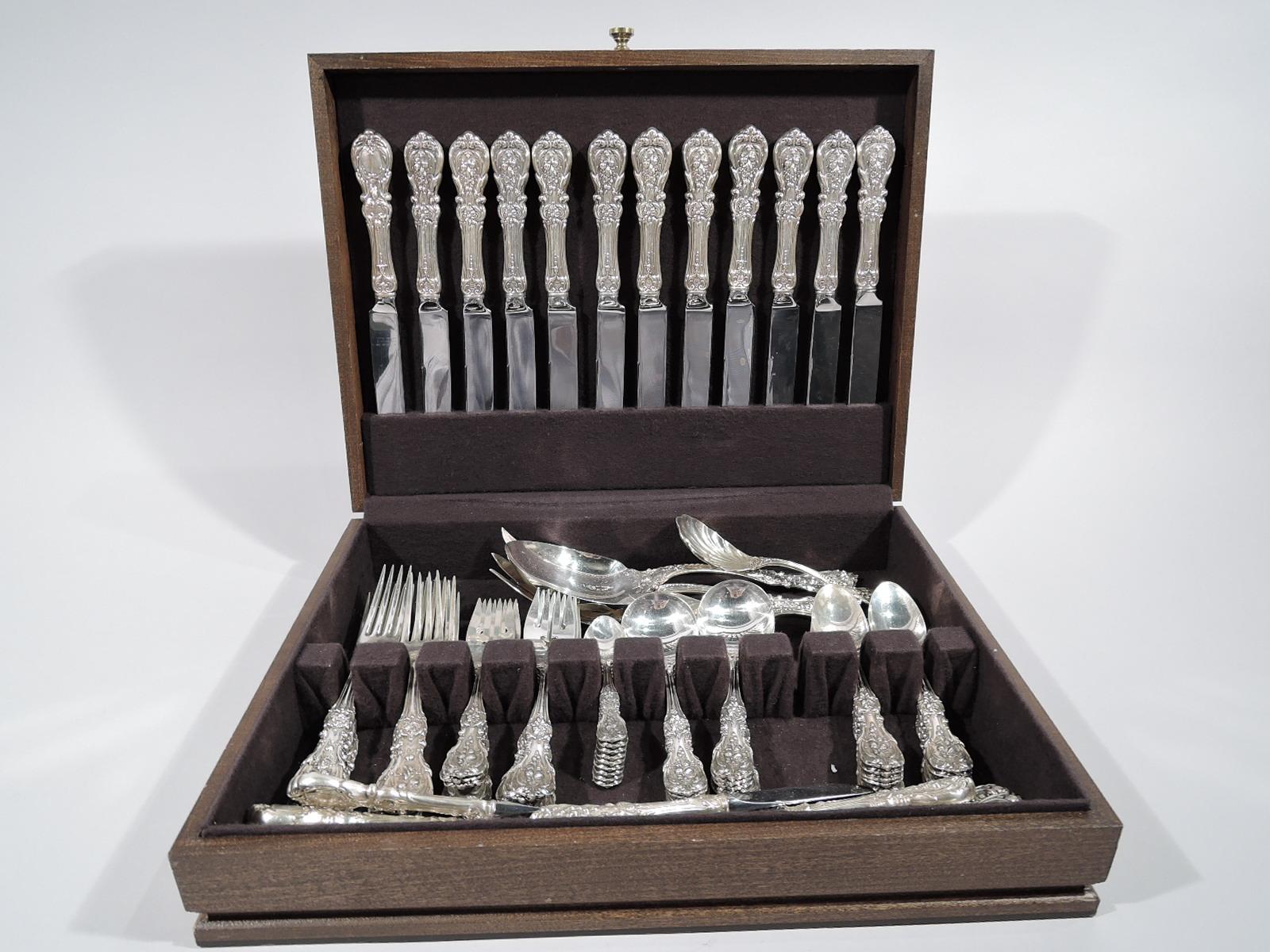 20th Century Reed & Barton Francis I Sterling Silver Set with 80 Pieces