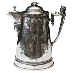 Reed & Barton/James Stimpson Silverplate Water Pitcher & Goblet 