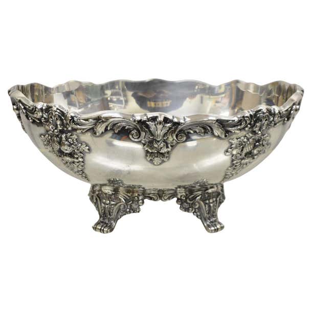 Reed and Barton King Francis 1684 Victorian Silver Plated Oval Footed ...