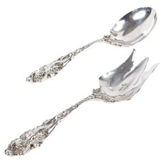 Reed & Barton "Love Disarmed" Sterling Salad Set