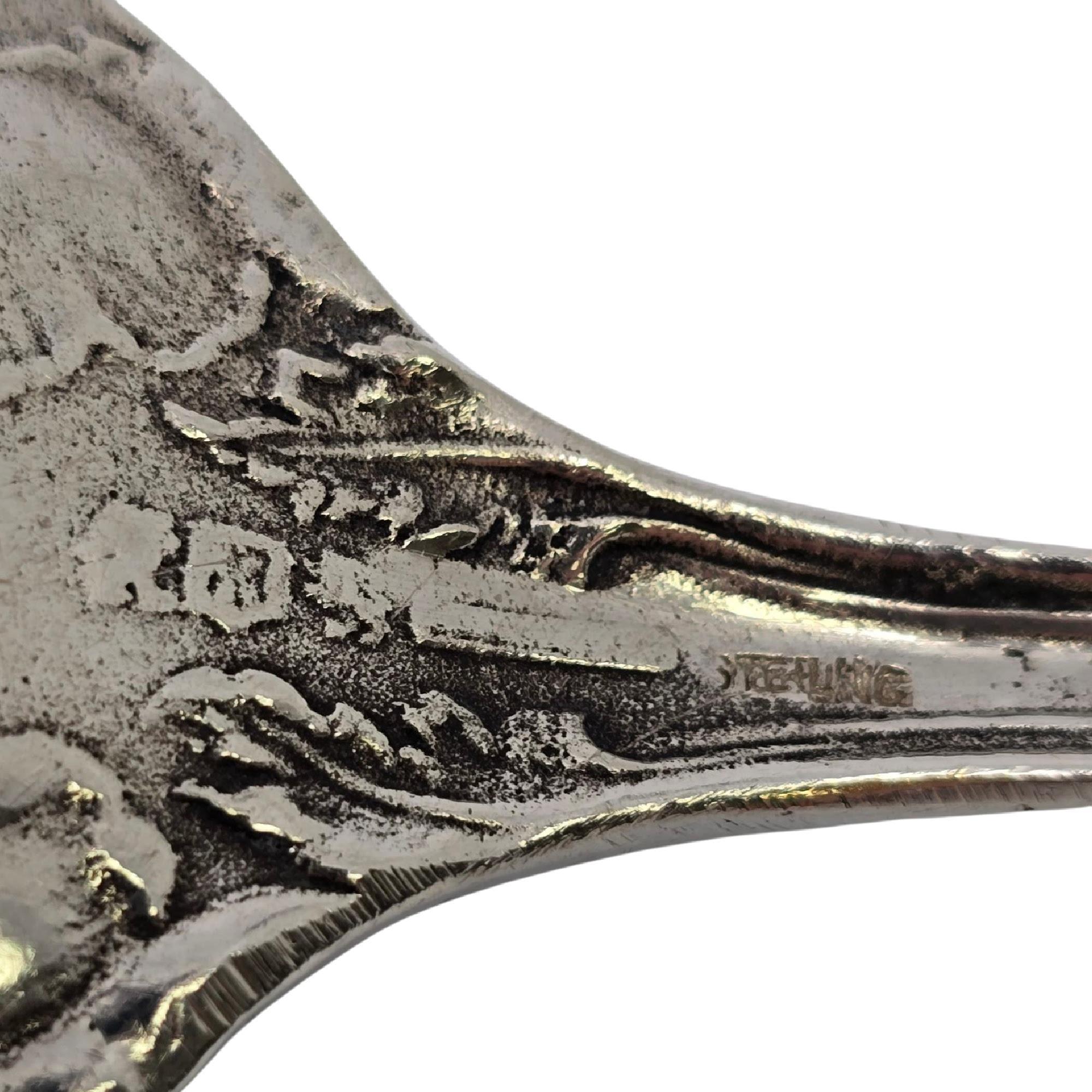 Reed & Barton Love Disarmed Forchetta da insalata grande in argento sterling #21580 in vendita 5