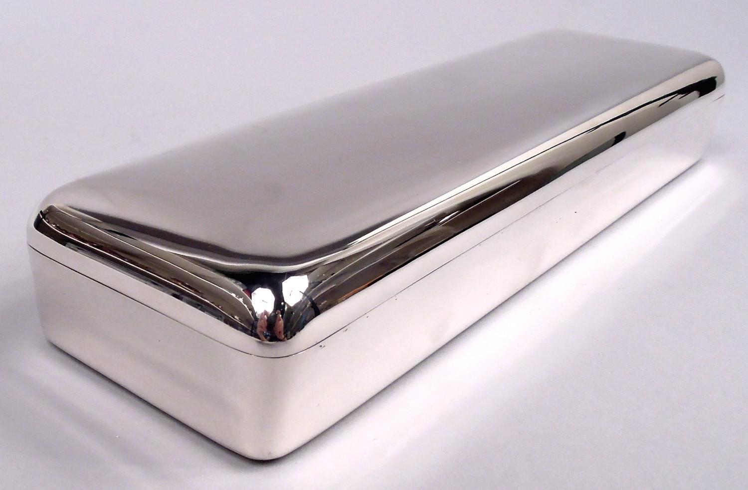 Caja de plata de ley moderna de mediados de siglo Reed & Barton Moderno en venta