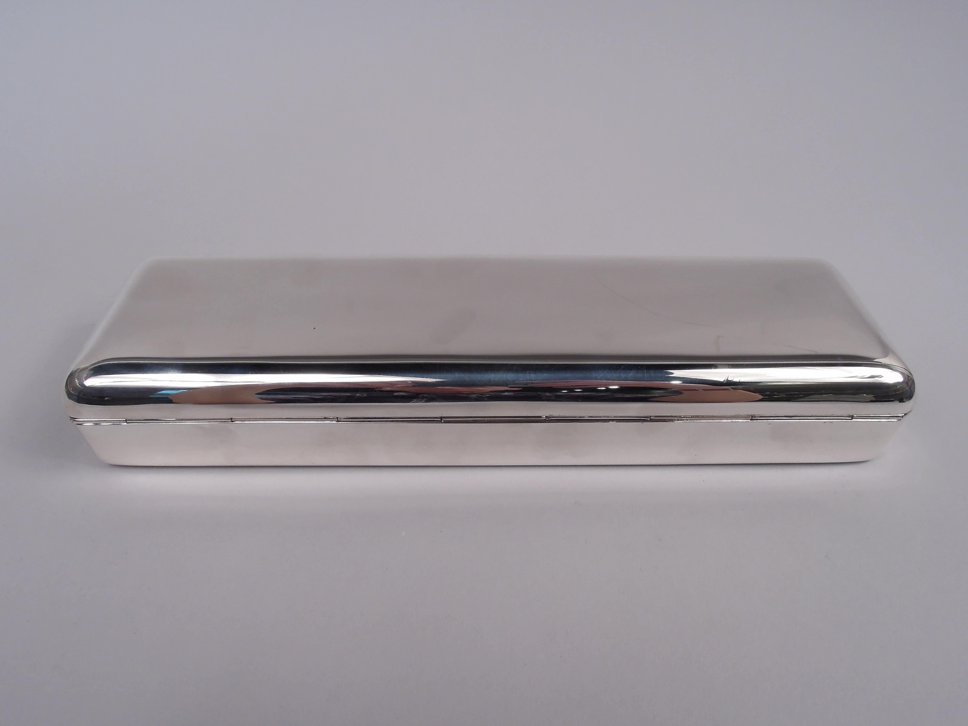 Caja de plata de ley moderna de mediados de siglo Reed & Barton Estadounidense en venta