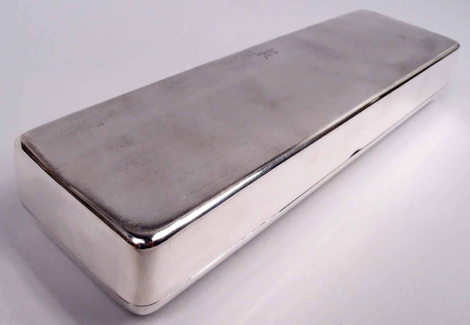 Caja de plata de ley moderna de mediados de siglo Reed & Barton siglo XX en venta
