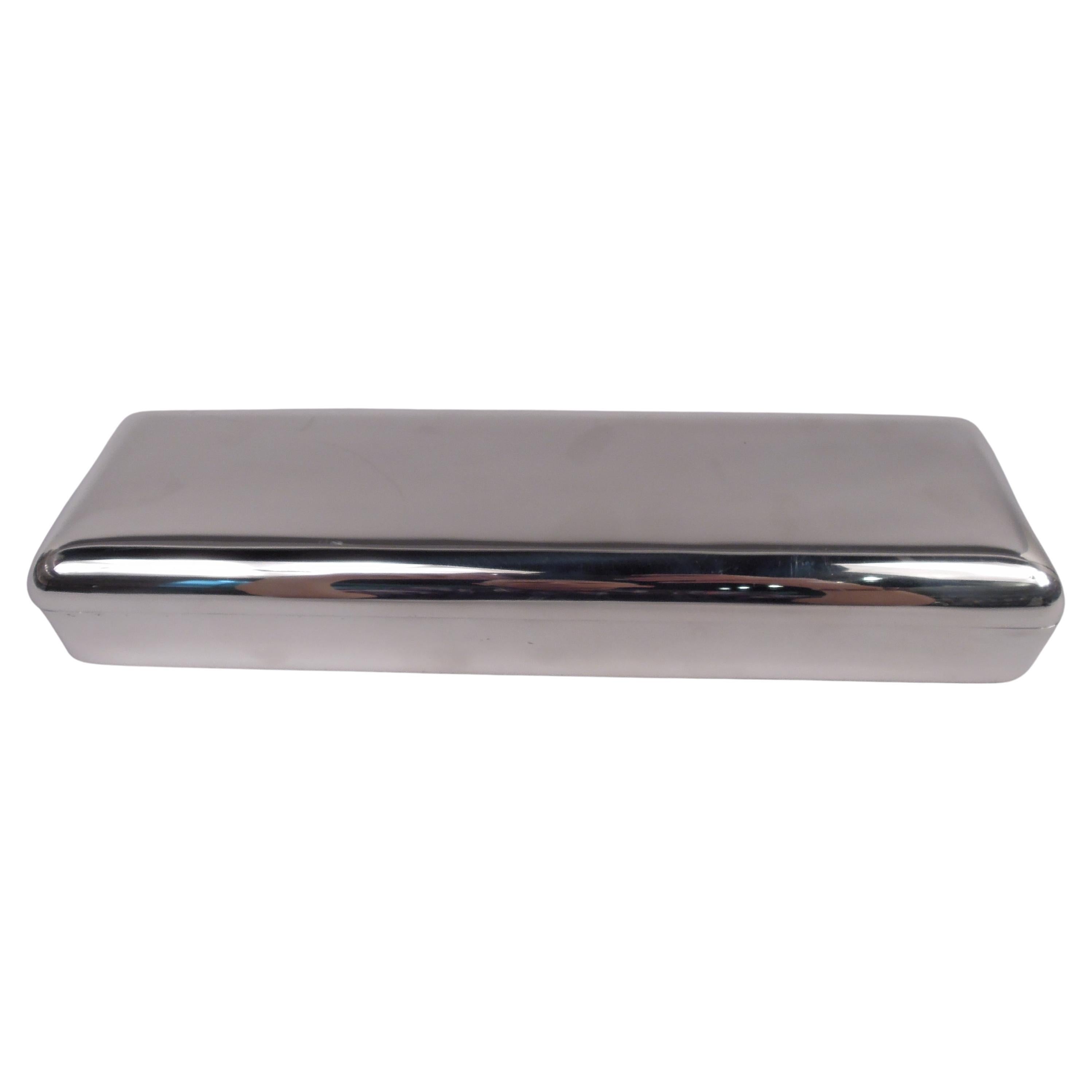 Caja de plata de ley moderna de mediados de siglo Reed & Barton en venta
