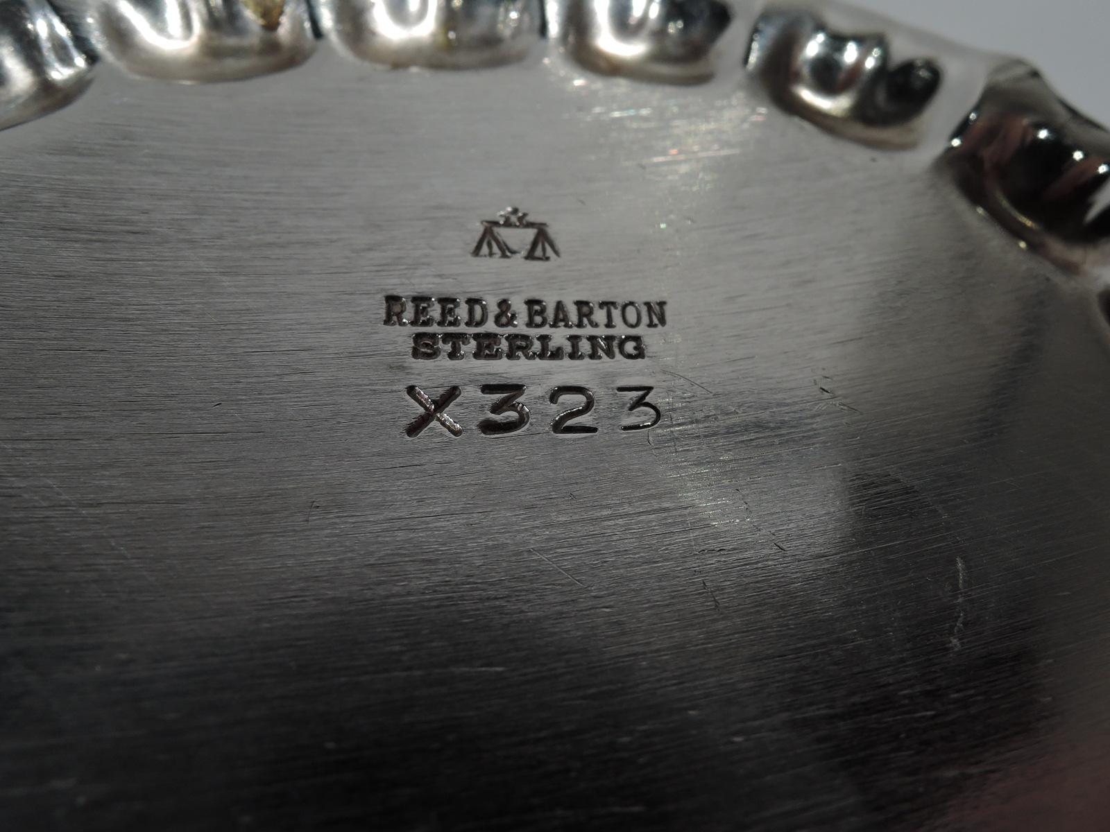American Reed & Barton Mid-Century Modern Sterling Silver Petal Bowl