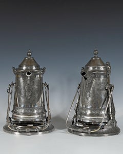Reed & Barton, Pair of ice water Pitchers, USA, Circa 1880