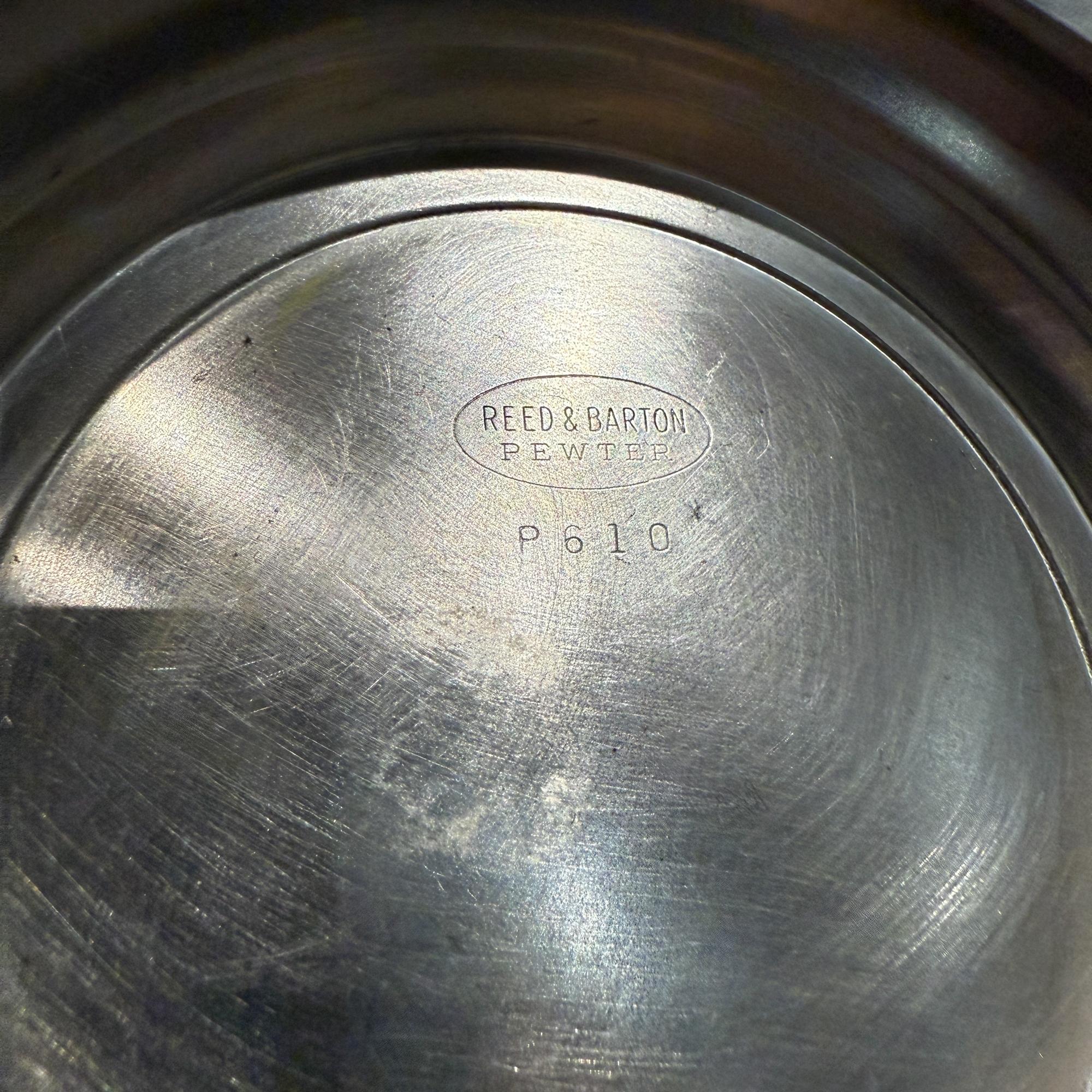 Reed & Barton Bol en étain Style Art nouveau du milieu du siècle dernier en vente 1