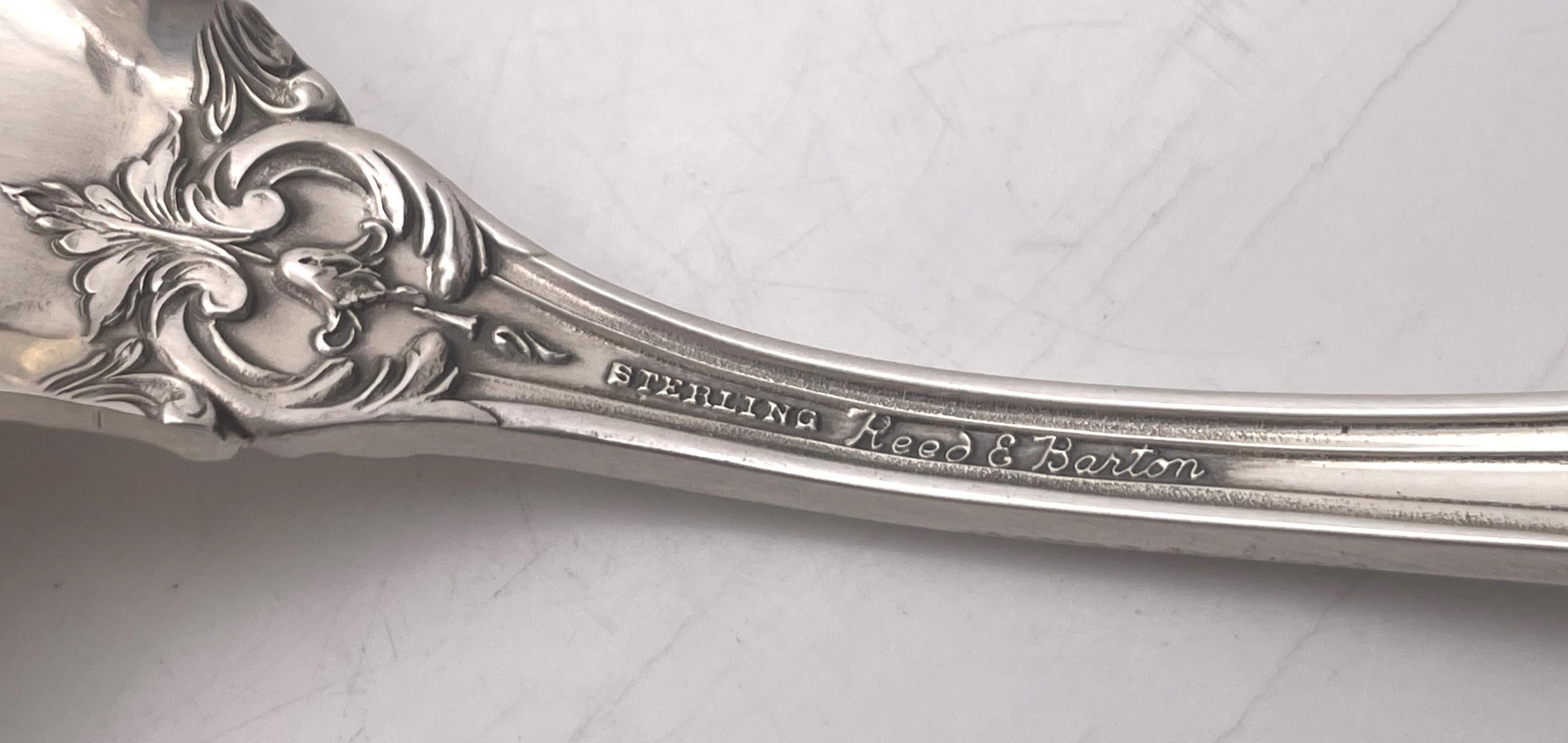 Reed & Barton: set di 6 piatti in argento sterling con motivo Francis I in stile Art Nouveau in vendita 4