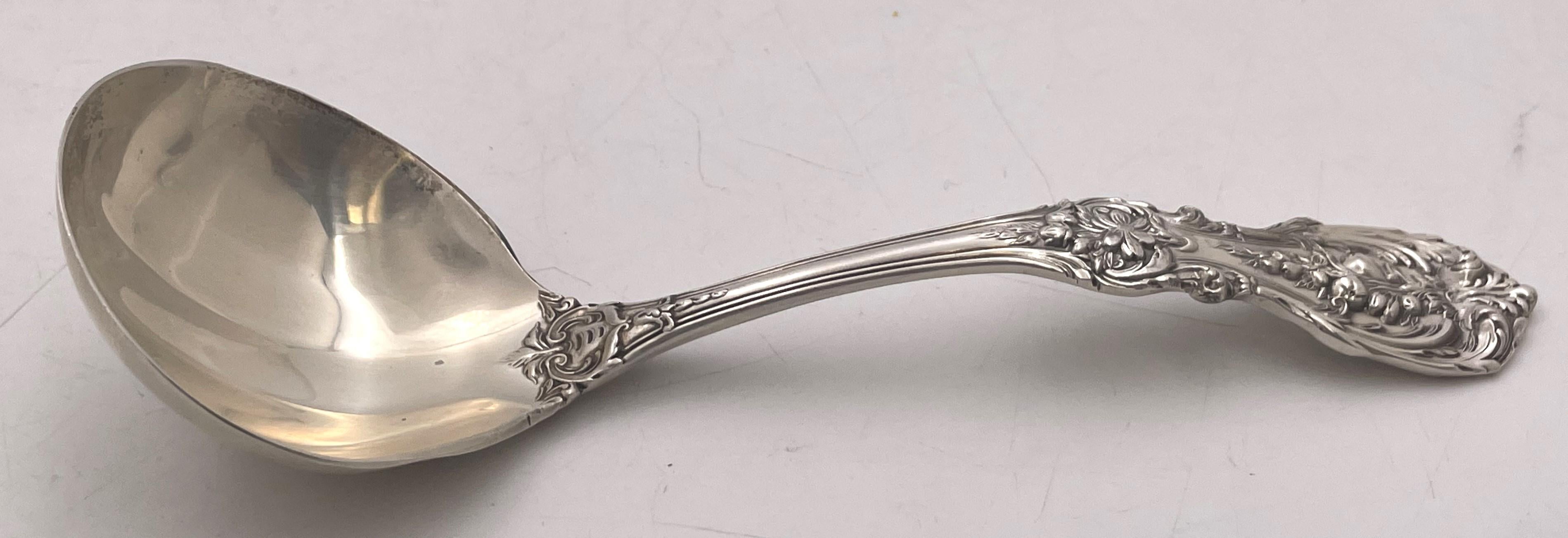 Argento Reed & Barton: set di 6 piatti in argento sterling con motivo Francis I in stile Art Nouveau in vendita