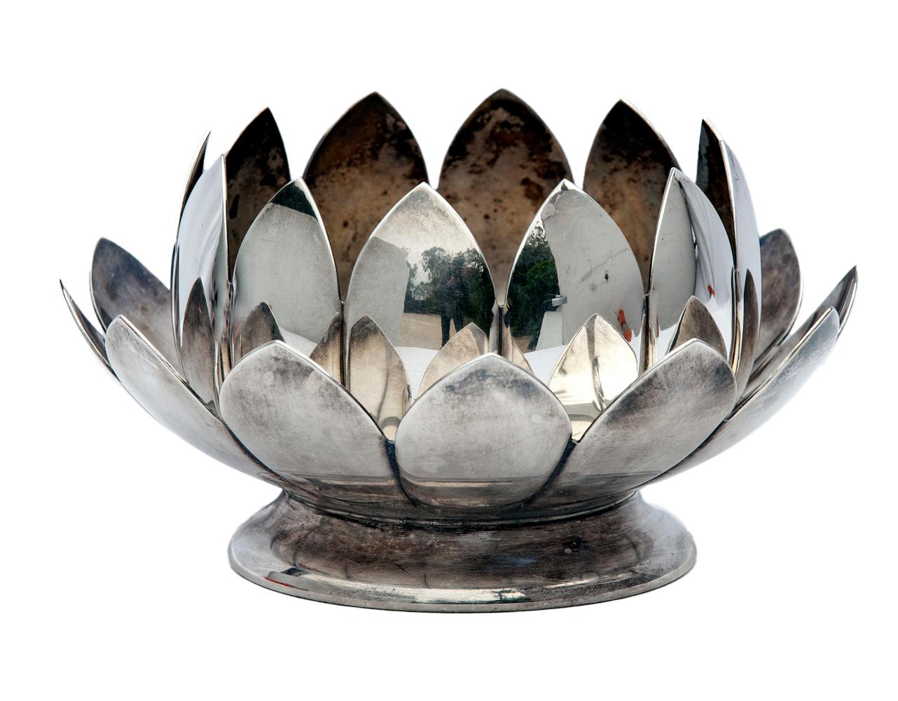 reed and barton lotus flower bowl