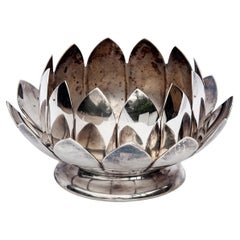 Reed & Barton Silver Lotus Flower Bowl