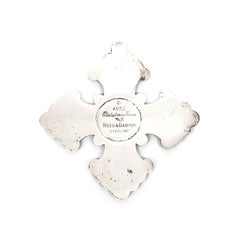 Reed & Barton Sterling Silver 1973 Christmas Cross Ornament