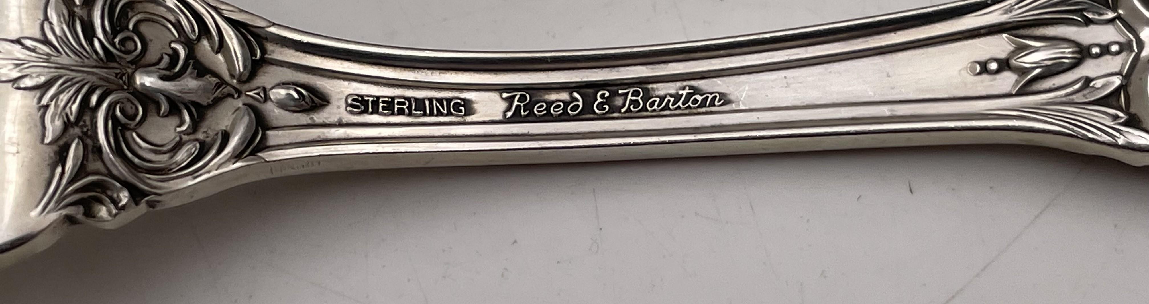 Reed & Barton Sterling Silver 90-Piece Francis I Flatware Set Art Nouveau Style For Sale 2