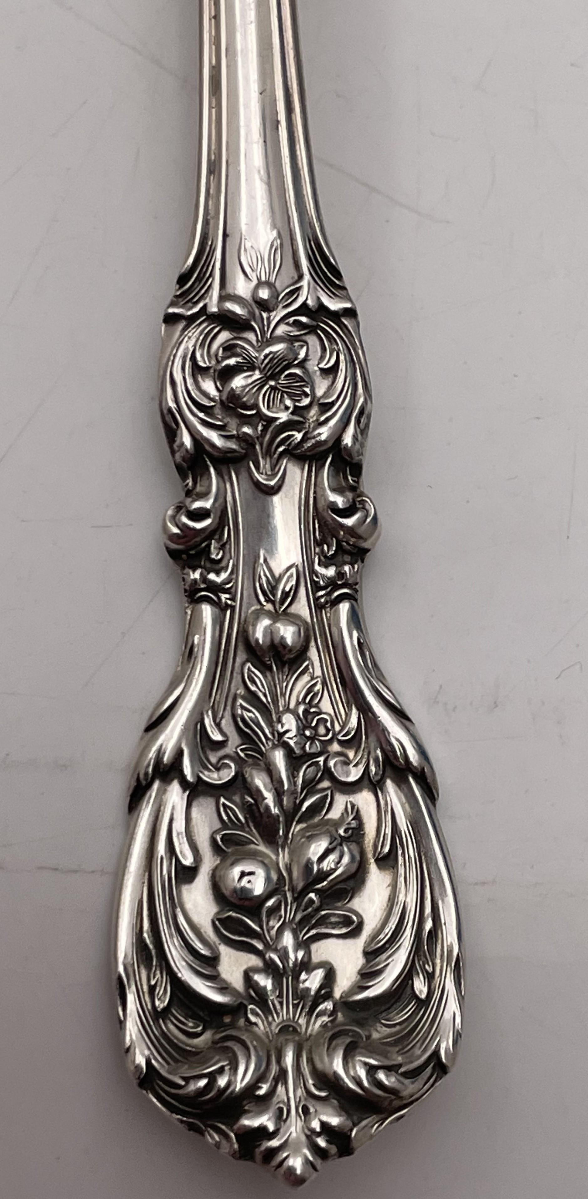 Reed & Barton Sterling Silver 90-Piece Francis I Flatware Set Art Nouveau Style For Sale 1