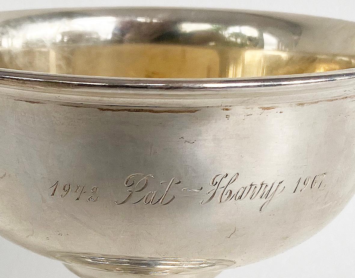 American Reed & Barton Sterling Silver Engraved Anniversary Cup Trophy