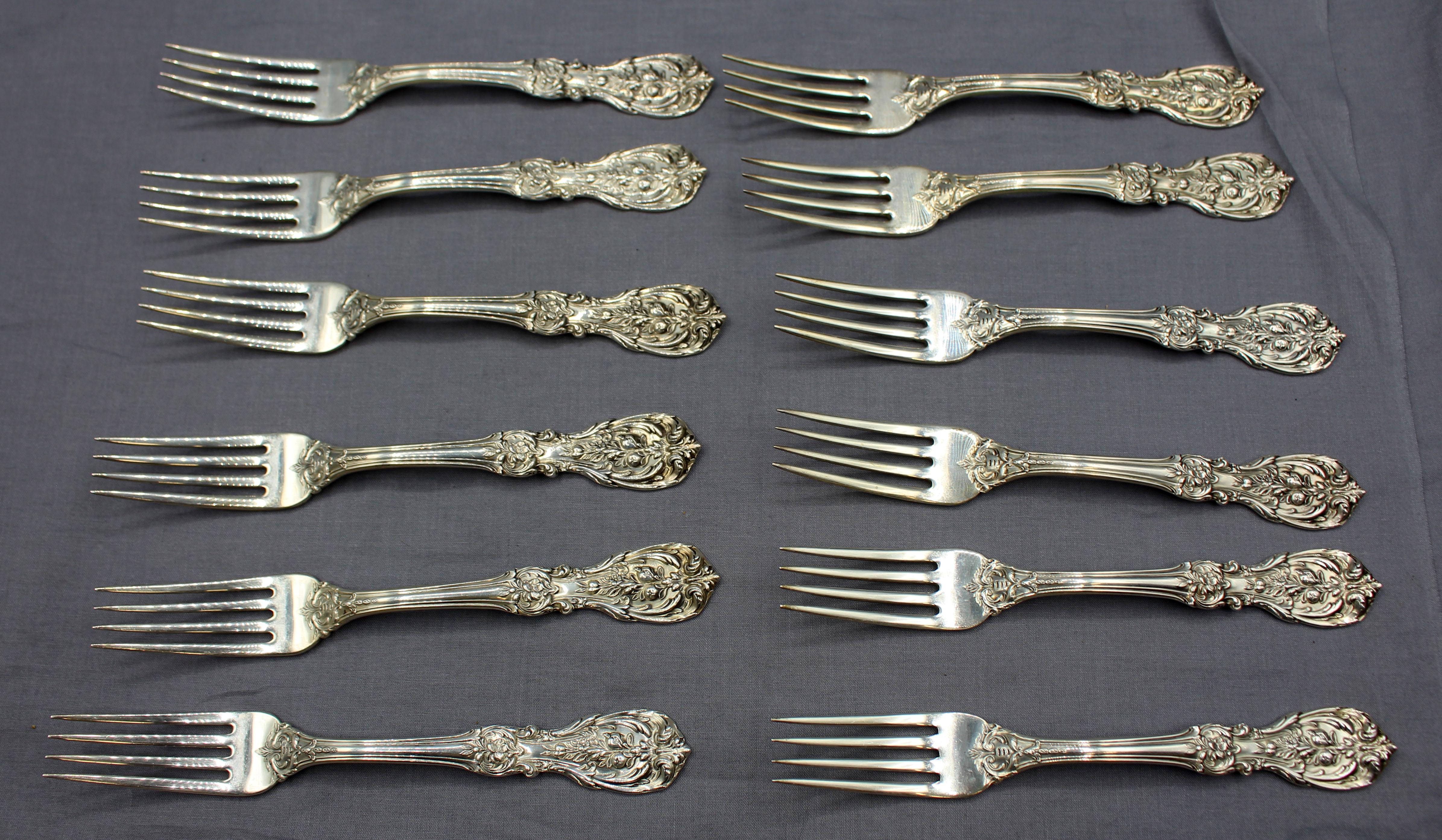 Reed & Barton Sterling Silver Flatware Service for 12 7