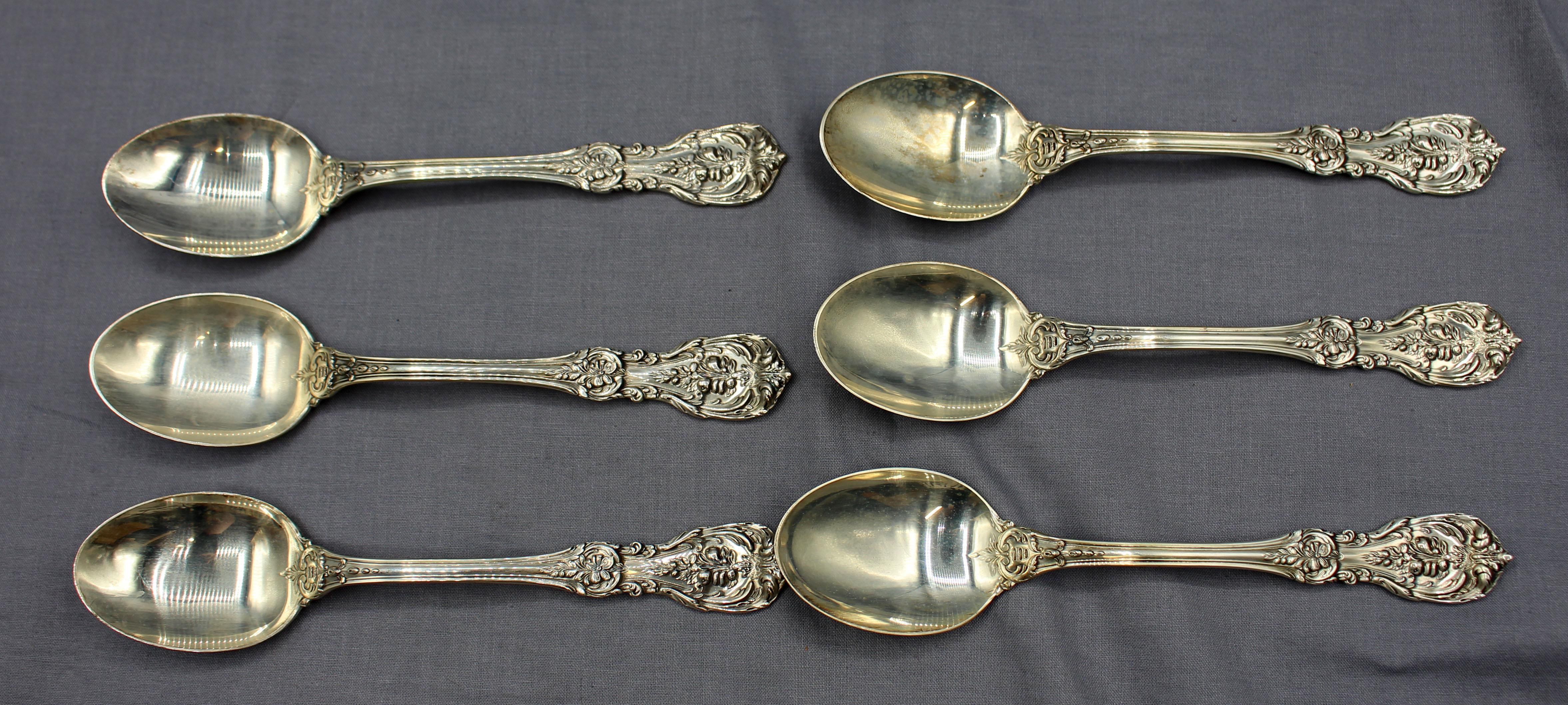 Reed & Barton Sterling Silver Flatware Service for 12 9