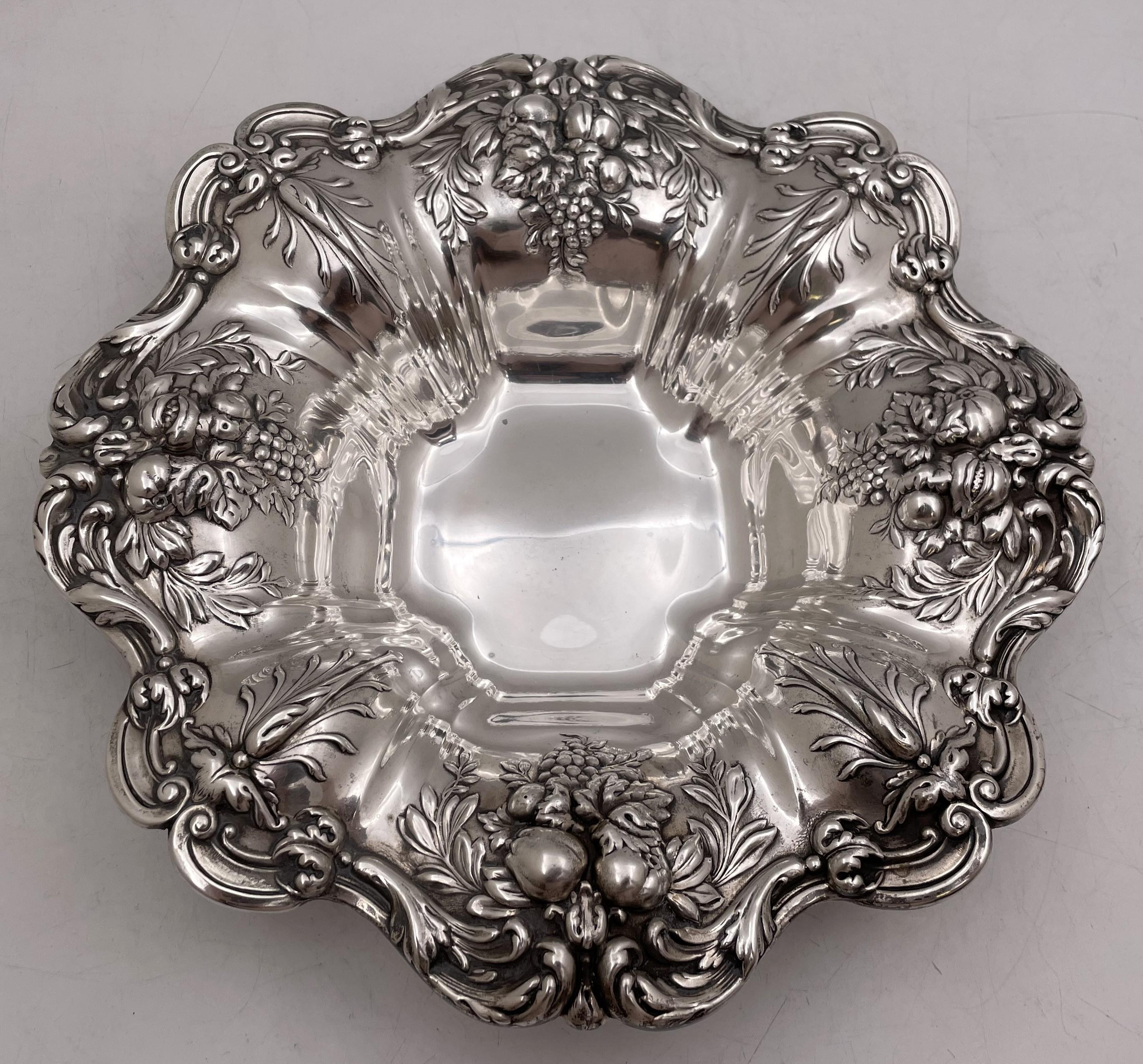 American Reed & Barton Sterling Silver Francis I Bowl X569 in Art Nouveau Style For Sale