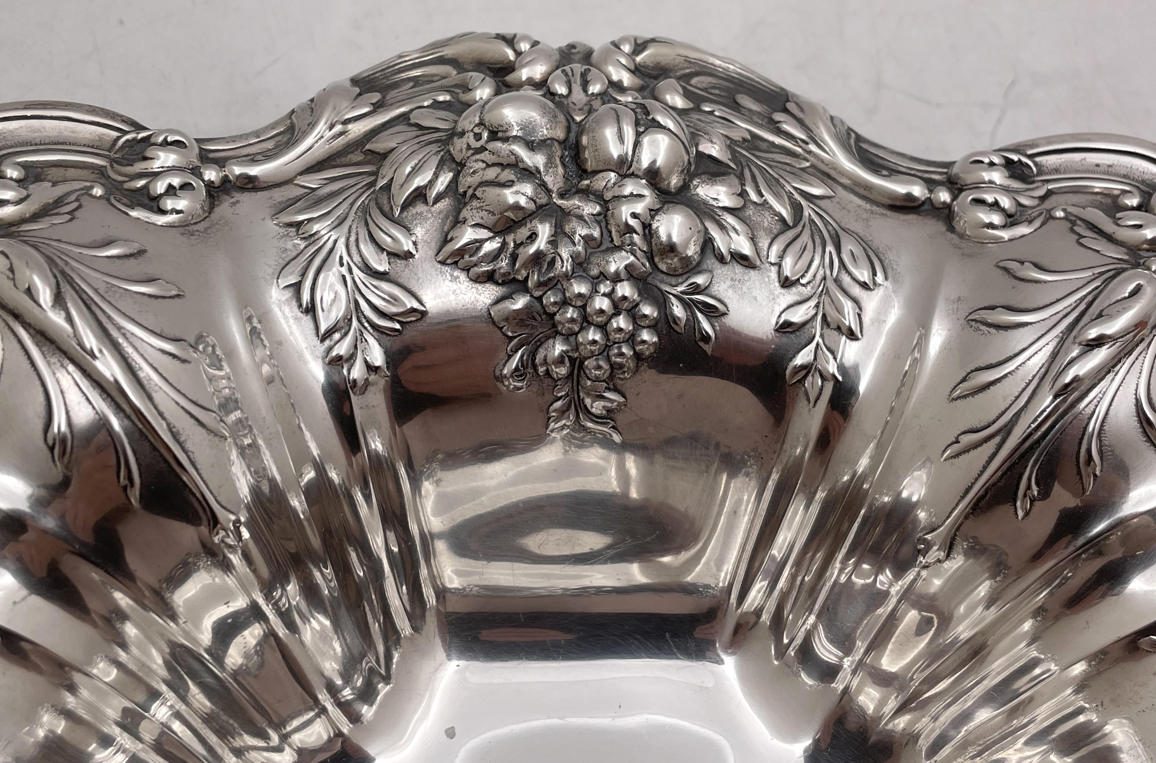 20th Century Reed & Barton Sterling Silver Francis I Bowl X569 in Art Nouveau Style For Sale