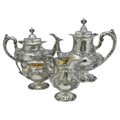 Reed & Barton Sterling Silver Francis I Pattern Coffee & Tea Service No. 570A