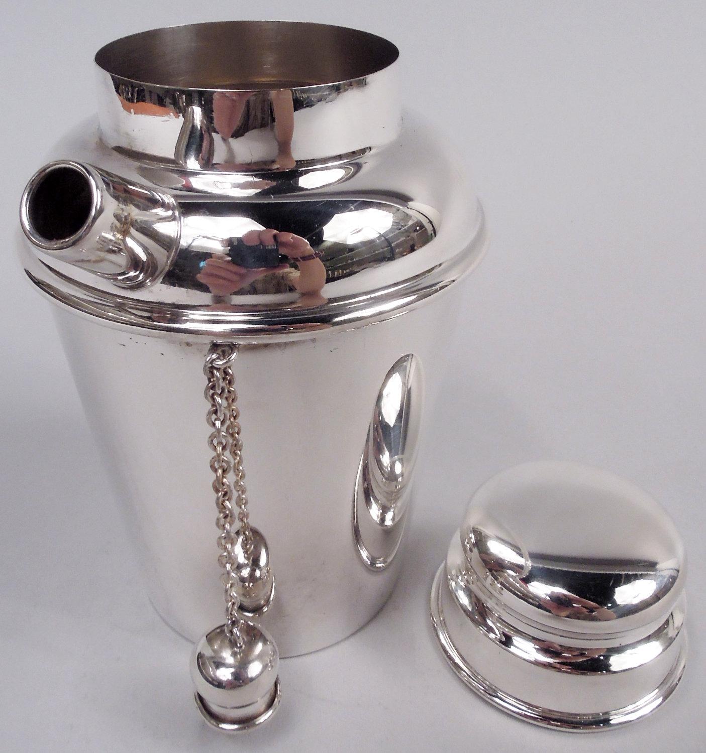 Modern Reed & Barton Sterling Silver Home Alone Mini Martini Solo Shaker, 1951