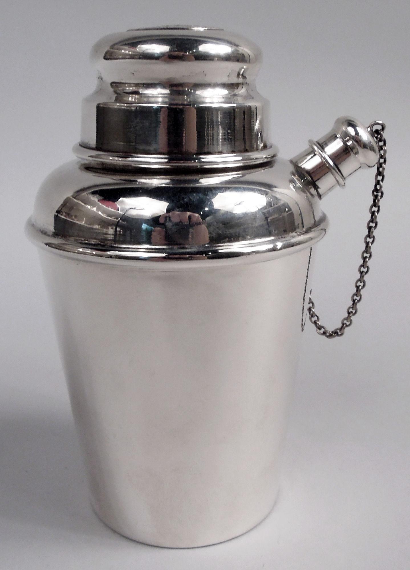 Mid-Century moderno Reed & Barton Sterling Silver Home Alone Mini Martini Solo Shaker in vendita