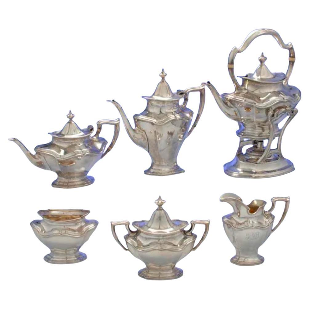 Reed & Barton Sterling Silver Teaset HEPPLEWHITE 1907 6 Piece