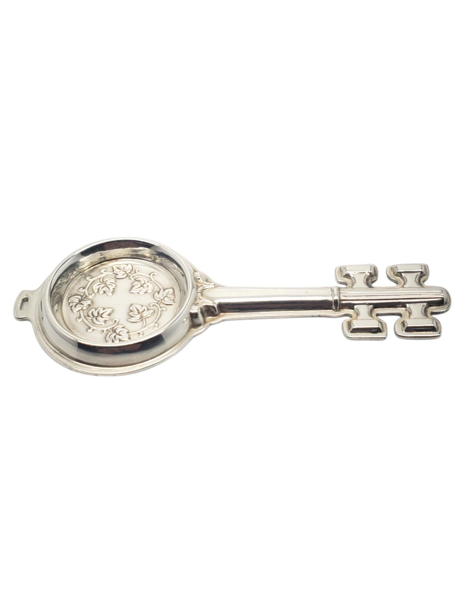da uomo o donna Ciondolo a forma di chiave di assaggiatore di vino Reed & Barton in argento sterling, circa 1880 #20560 in vendita