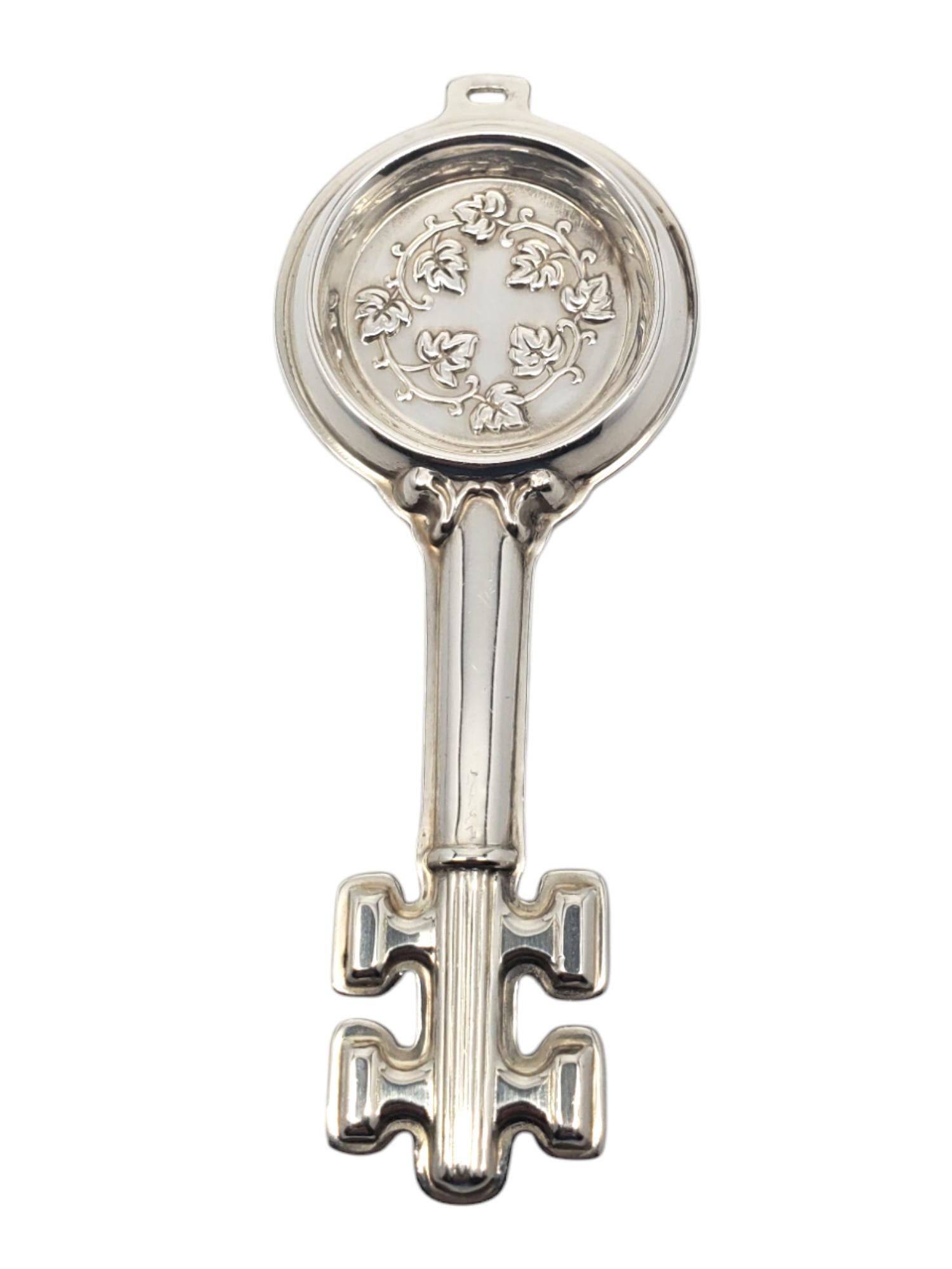 REED & BARTON Sterling Silver Wine Taster Key Pendant Circa 1880 #20560