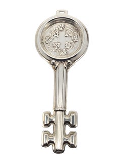 Reed & Barton Sterling Silver Wine Taster Key Pendant Circa 1880 #20560
