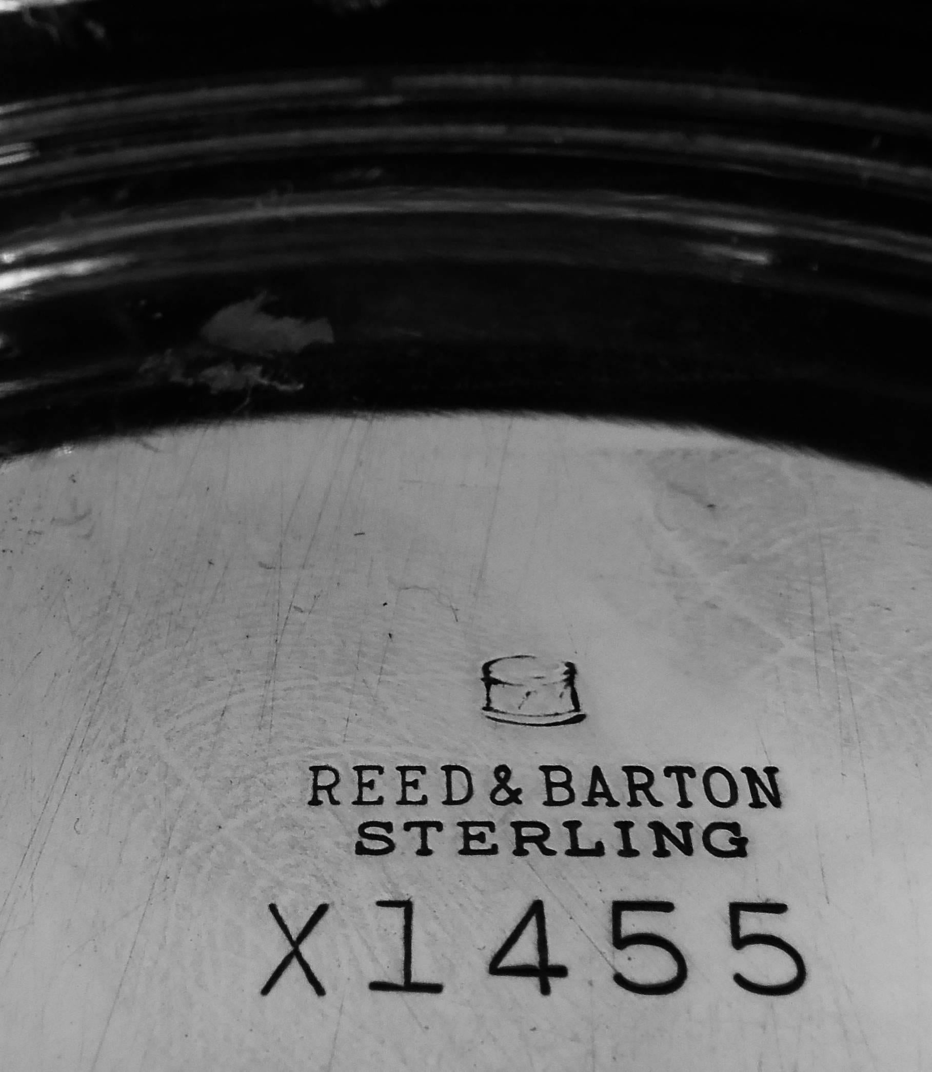 Reed & Barton Traditionelle Schale aus Sterlingsilber Revere, 1950 (Mitte des 20. Jahrhunderts) im Angebot