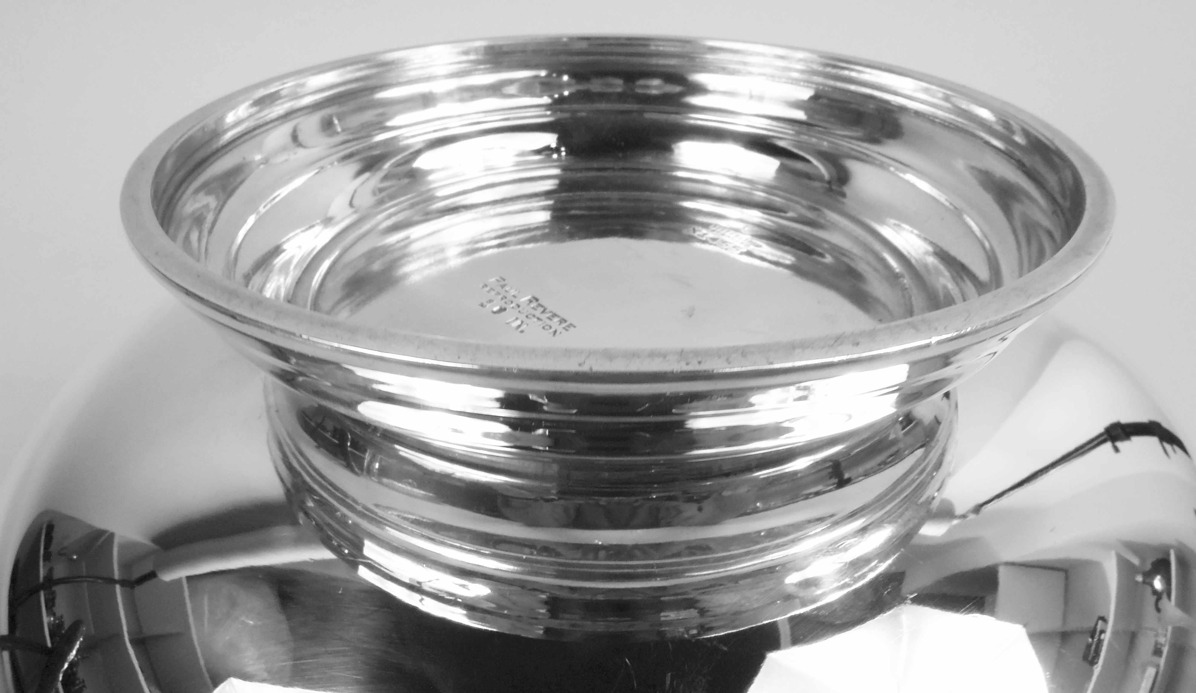 North American Reed & Barton Traditional Sterling Silver Revere Bowl, 1956 For Sale
