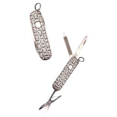 Reed & Barton Retro Multipurpose Pocket Knife in .925 Sterling Silver
