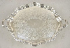 Reed & Barton Winthrop Silver Plate Art Nouveau Floral Repousse Set da tè 6 Pc