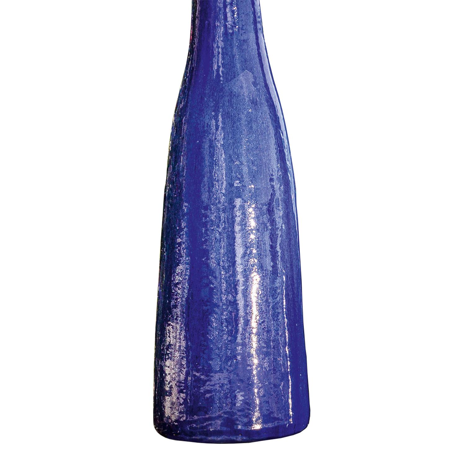Italian Reed Blue Large Vase For Sale
