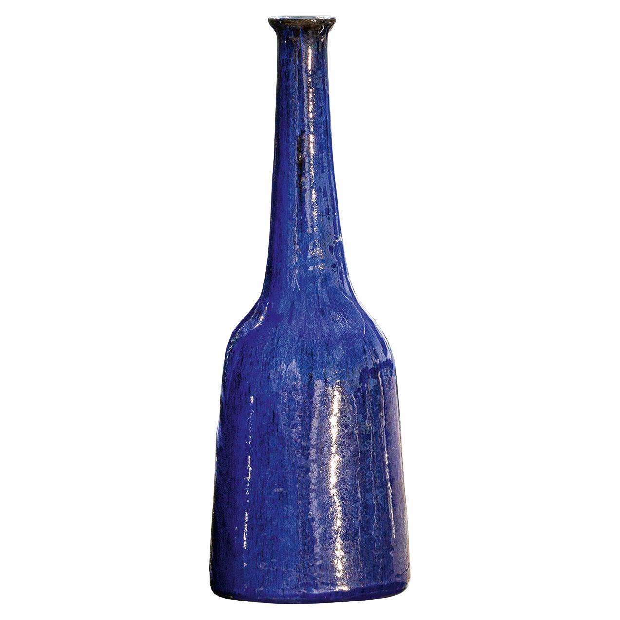 Vase moyen bleu roseau en vente