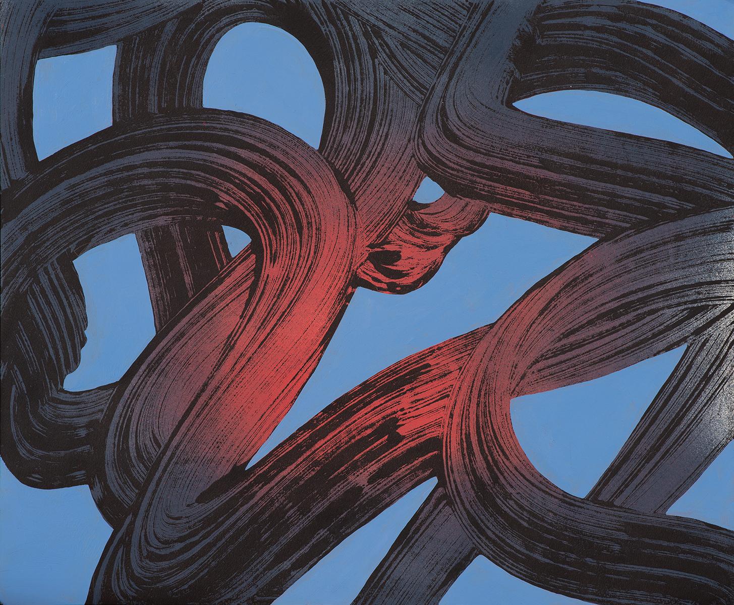 Abstract Painting di Reed Chojnacki - Azzurro misto #2