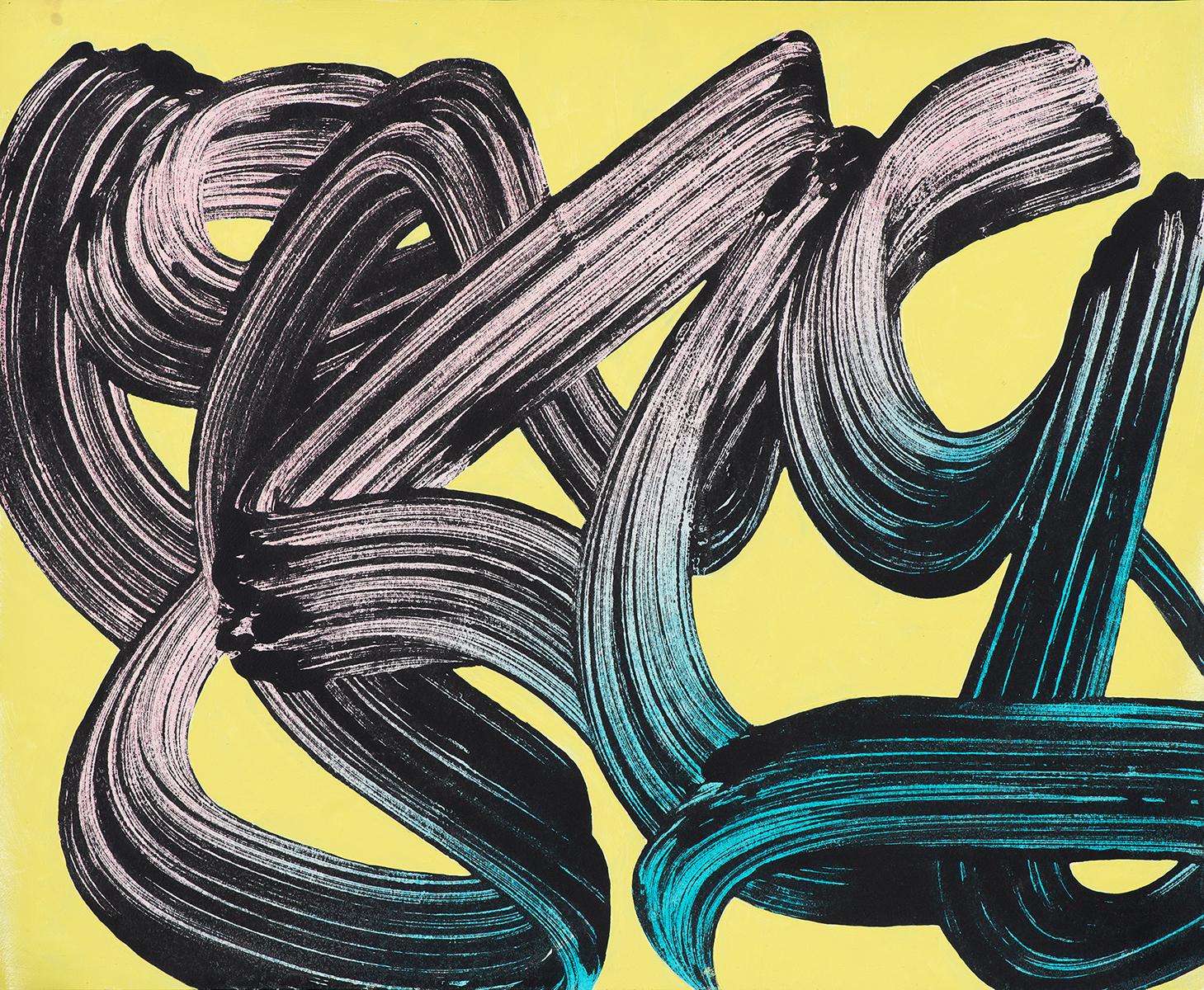 Abstract Painting di Reed Chojnacki - Giallo titanato #1