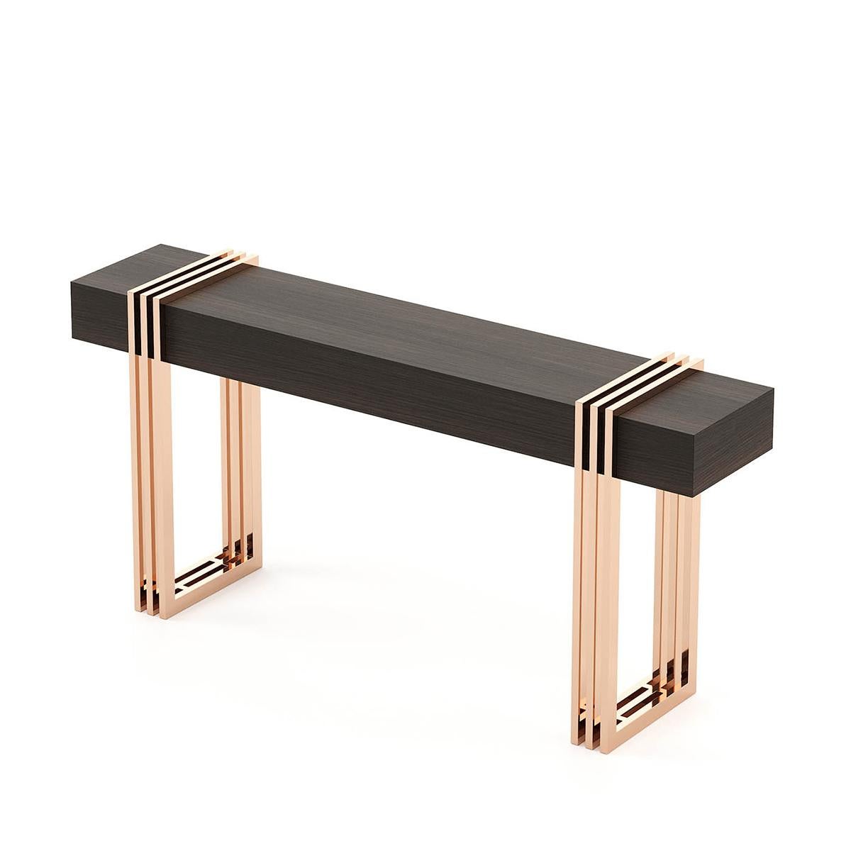 reeded console table