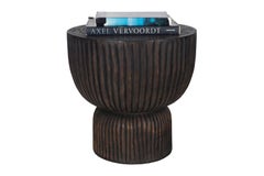 Reed Detail Tapered Side Table
