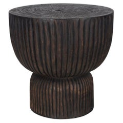 Reed Detail Tapered Side Table