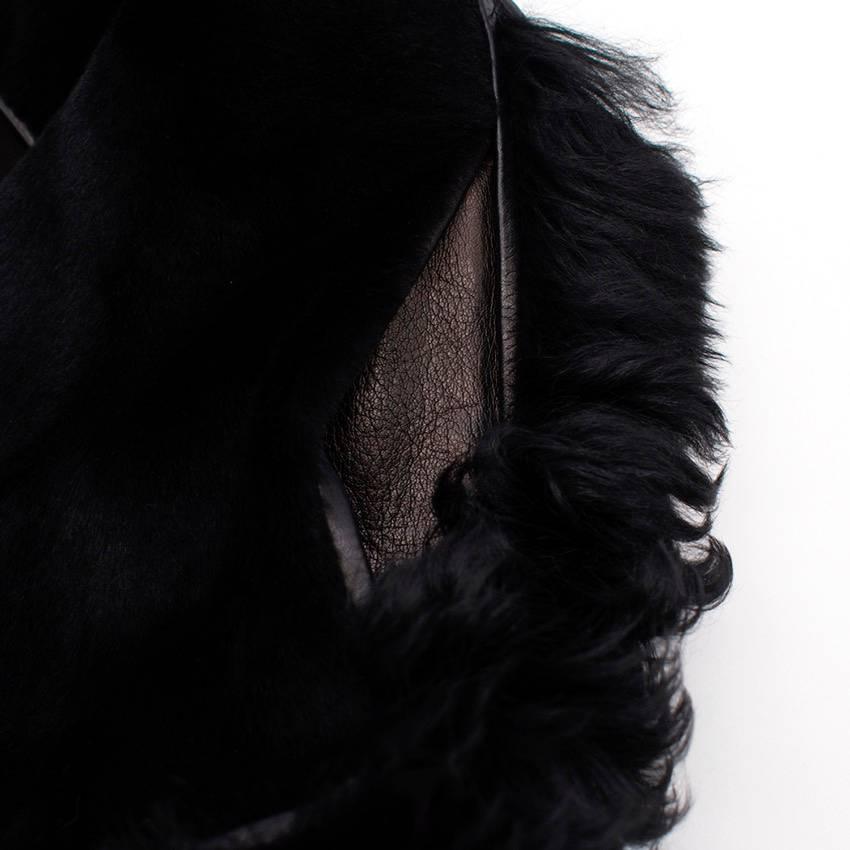 Reed Krakoff Black Fur Vest For Sale 5