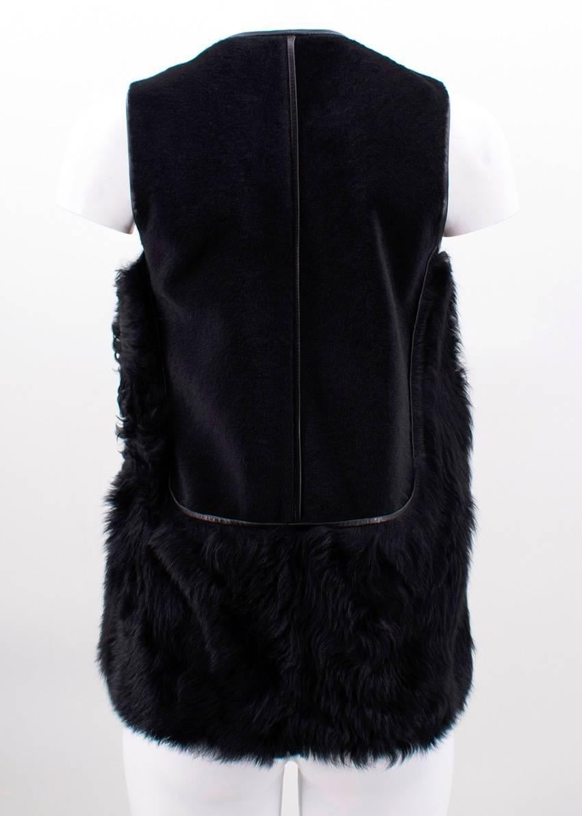 Reed Krakoff Black Fur Vest In Excellent Condition For Sale In London, GB