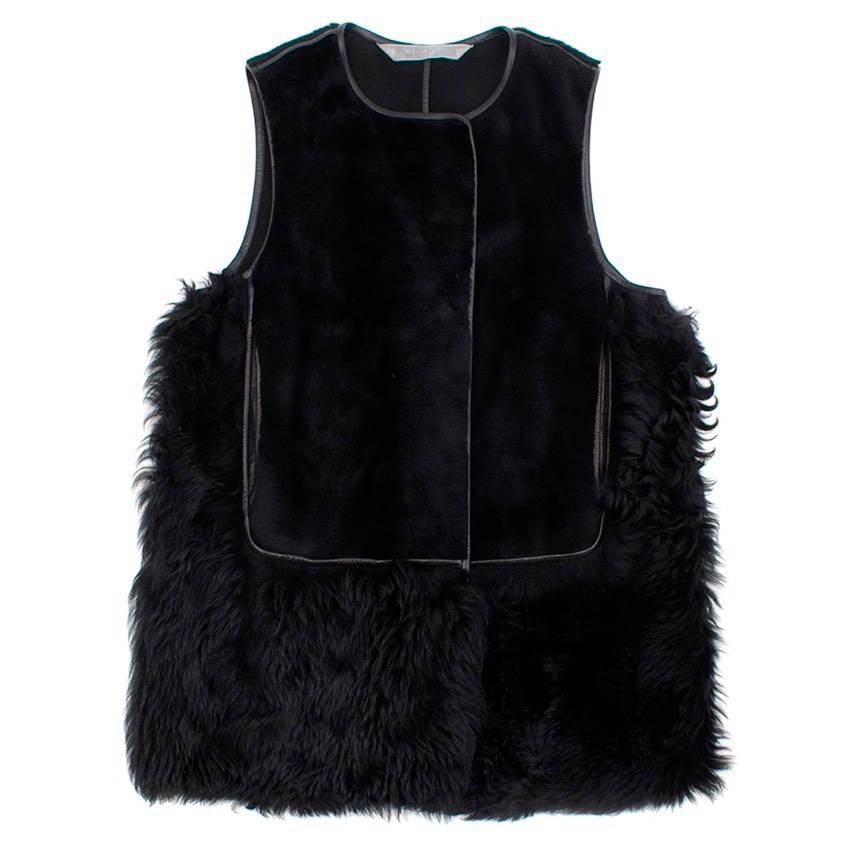 Women's Reed Krakoff Black Fur Vest For Sale