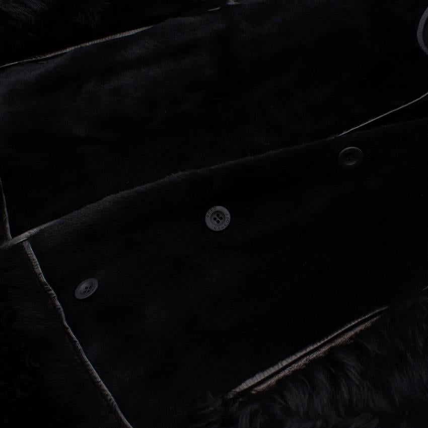Reed Krakoff Black Fur Vest For Sale 2